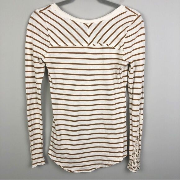 FREE PEOPLE | Tuscaloosa Hard Candy Striped Long Sleeve Top Women’s Size Small - Picture 10 of 12